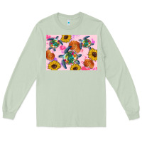 Matcha Sunflowers Turtle Long Sleeve Tee - Artiststas