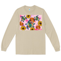 Mushroom Sunflowers Turtle Long Sleeve Tee - Artiststas
