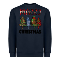 Navy merry christmas trees Heavyweight Sweatshirt - RanaPortraitStore