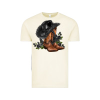 Vintage Arctic black cowgirl  and roses Vintage Tee - AdoDesignShop
