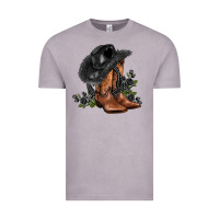 Vintage Zinc black cowgirl  and roses Vintage Tee - AdoDesignShop