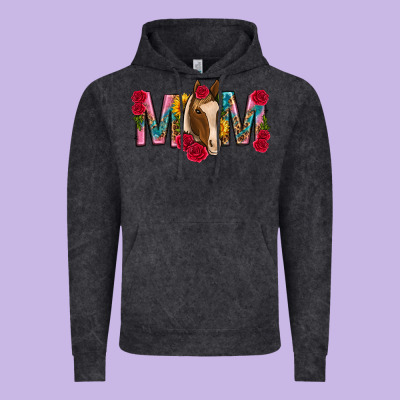 Mom With Horse Mothers Day Vintage Hoodie Designed By Texasbilliewilder