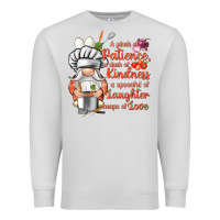 Dove Grey patience a dash of kindness Premium Sweatshirt - NancyCooperArtShop