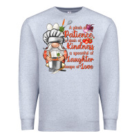 Heather Grey patience a dash of kindness Premium Sweatshirt - NancyCooperArtShop