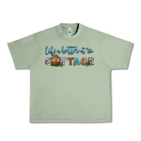 Oil Green life is better at the cottage Urban Heavy Tee - HRA Design Shop