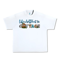 White life is better at the cottage Urban Heavy Tee - HRA Design Shop