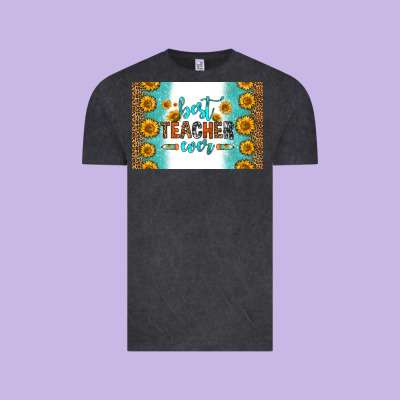 Best Teacher Ever Skinny Metal Can Holder Vintage Tee Designed By Hra Design Shop