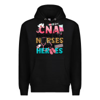 Black Western CNA Because Nurses Need Heroes Premium Hoodie - LillyAllenDesigns