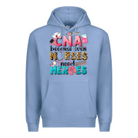 Colony Blue Western CNA Because Nurses Need Heroes Premium Hoodie - LillyAllenDesigns