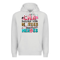 Dove Grey Western CNA Because Nurses Need Heroes Premium Hoodie - LillyAllenDesigns