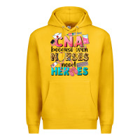 Lemon Western CNA Because Nurses Need Heroes Premium Hoodie - LillyAllenDesigns