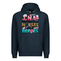 Navy Western CNA Because Nurses Need Heroes Premium Hoodie - LillyAllenDesigns