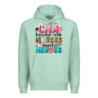 Seafoam Western CNA Because Nurses Need Heroes Premium Hoodie - LillyAllenDesigns