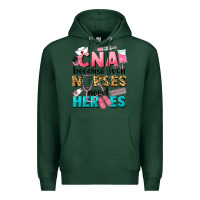 Sports Green Western CNA Because Nurses Need Heroes Premium Hoodie - LillyAllenDesigns