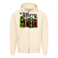 Sandshell merry mama Christmas Zipper Hoodie - Jasminsmagicworld