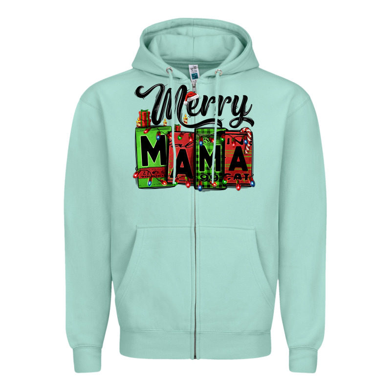 Merry Mama Christmas Zipper Hoodie by Jasminsmagicworld | Teevron