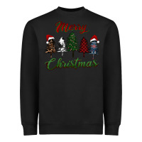 Black merry christmas trees Heavyweight Sweatshirt - RanaPortraitStore