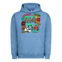 Pigment Pebble Blue Dog Mama Urban Hoodie - texasbilliewilder
