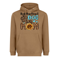 Toasted Coconut kinda busy being a dog mom Heavyweight Hoodie - MaliasSmallBusiness