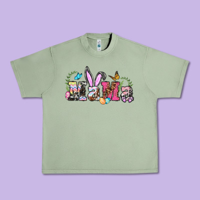 Easter Bunny Mama Urban Heavy Tee Designed By Barkaloodesign