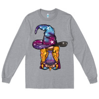Heather Grey witch gnome with poison Long Sleeve Tee - BundleAndBundleShop
