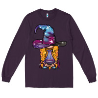Plum witch gnome with poison Long Sleeve Tee - BundleAndBundleShop