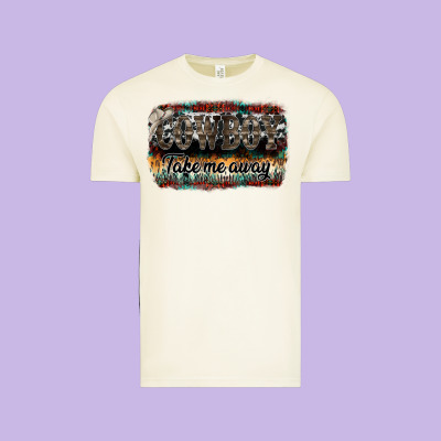 Cowboy Take Me Away Vintage Tee Designed By Sublimationcraftshop