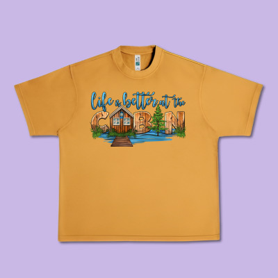 Life Is Better At The Cabin Urban Heavy Tee Designed By Hra Design Shop