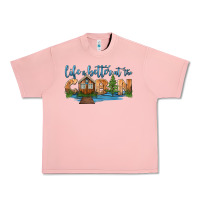 Salmon life is better at the cabin Urban Heavy Tee - HRA Design Shop