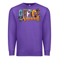 Purple office squad Premium Sweatshirt - NancyCooperArtShop