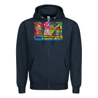 Navy accept understand love autism awareness western background Zipper Hoodie - BarkalooDesign
