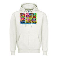 Oatmeal Heather accept understand love autism awareness western background Zipper Hoodie - BarkalooDesign