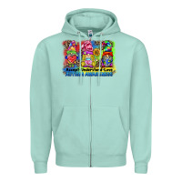 Seafoam accept understand love autism awareness western background Zipper Hoodie - BarkalooDesign