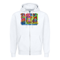 White accept understand love autism awareness western background Zipper Hoodie - BarkalooDesign