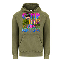 Vintage Olive camp hair don't care Vintage Hoodie - Zillion Design Studio