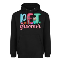 Black pet groomer Heavyweight Hoodie - MaliasSmallBusiness