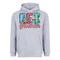 Heather Grey pet groomer Heavyweight Hoodie - MaliasSmallBusiness