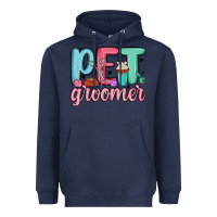 Navy pet groomer Heavyweight Hoodie - MaliasSmallBusiness