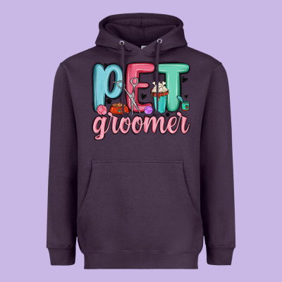Pet Groomer Heavyweight Hoodie Designed By Maliassmallbusiness