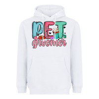 White pet groomer Heavyweight Hoodie - MaliasSmallBusiness