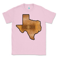 Bubblegum Pink Texas Map Western Horsehide Pattern Classic Tee - Bettercallsaul