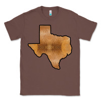 Chestnut Texas Map Western Horsehide Pattern Classic Tee - Bettercallsaul