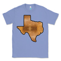 Colony Blue Texas Map Western Horsehide Pattern Classic Tee - Bettercallsaul