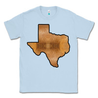 Dusty Blue Texas Map Western Horsehide Pattern Classic Tee - Bettercallsaul