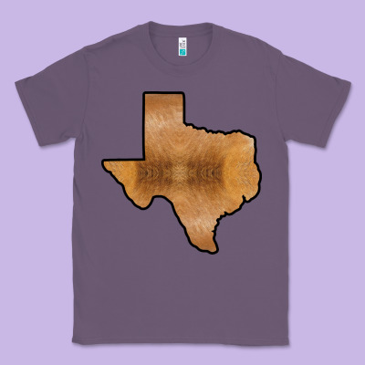 Texas Map Western Horsehide Pattern Classic Tee Designed By Bettercallsaul