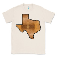 Natural Texas Map Western Horsehide Pattern Classic Tee - Bettercallsaul