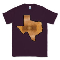 Plum Texas Map Western Horsehide Pattern Classic Tee - Bettercallsaul