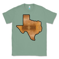 Sage Texas Map Western Horsehide Pattern Classic Tee - Bettercallsaul