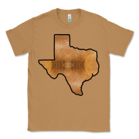 Toasted Coconut Texas Map Western Horsehide Pattern Classic Tee - Bettercallsaul