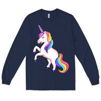 Navy unicorn Long Sleeve Tee - Artiststas